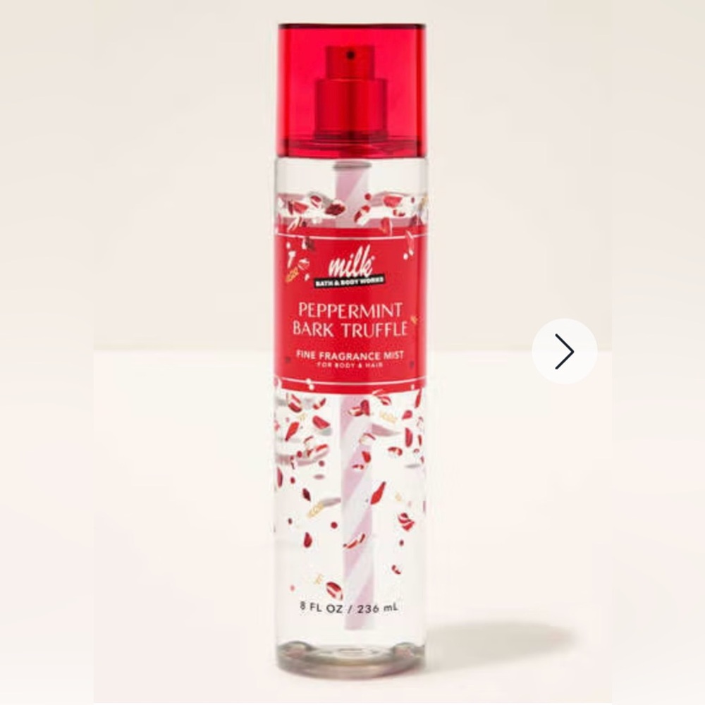 New Bath & Body Works 8oz Peppermint Bark Truffle Fine Fragrance Mist